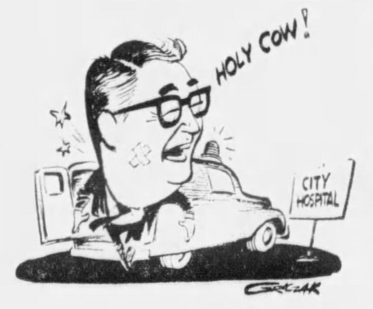 Harry Caray car accident